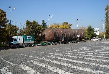 Transport agabaritic rafinaria Ploiesti