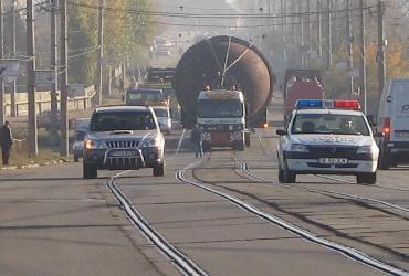Transport agabaritic rafinaria Ploiesti