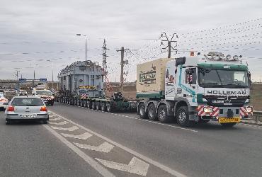 Proiect special de transport: transformator electric din Constanta in Ucraina