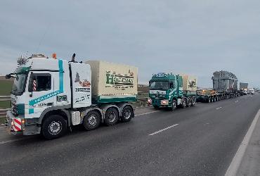 Proiect special de transport: transformator electric din Constanta in Ucraina
